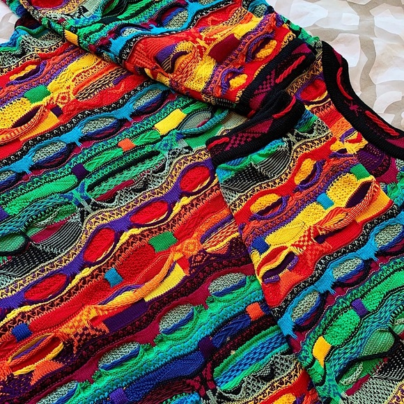 ❌SOLD❌ Vintage COOGI Sweater Kaleidoscope Colors NWOT - Picture 6 of 16